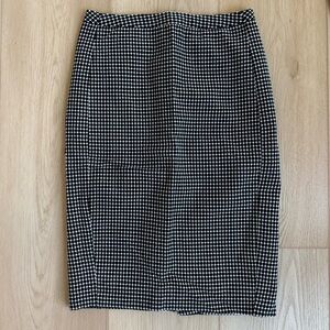 Merona Black and White Check Pencil Skirt